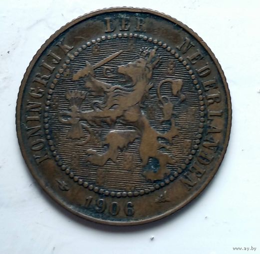 Нидерланды 2.5 цента, 1906 1-9-26