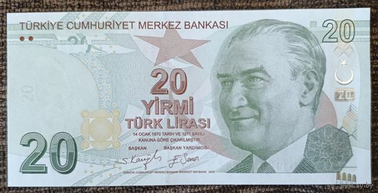 20 лир 2009 (2021) - Турция - UNC