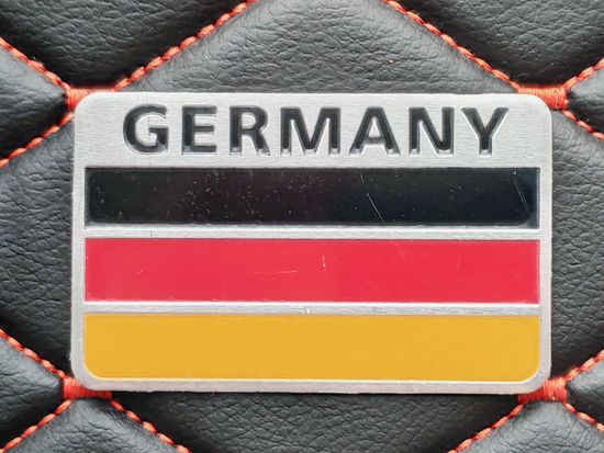 Наклейка на алюминиевой основе, Germany (Германия), флаг.