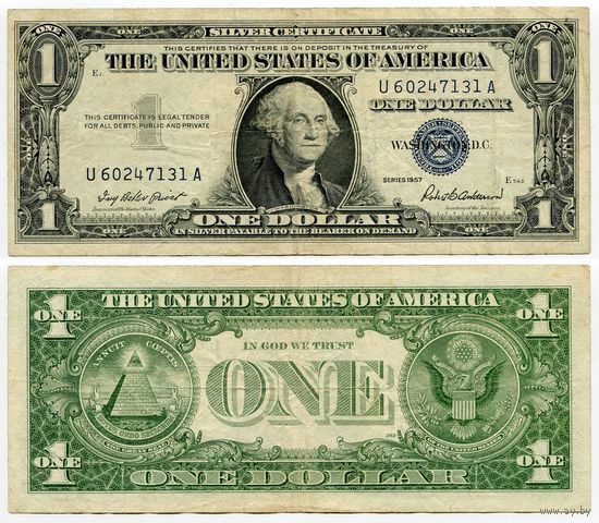 США. 1 доллар (образца 1957 года, P419)