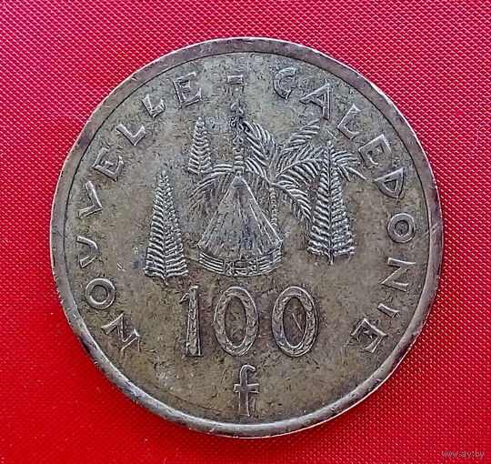 11-05 Новая Каледония 100 франков 2008 г. Единственное предложение монеты данного года на АУ