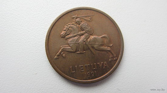 Литва 50 центов 1991