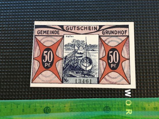 Германия-нотгельд    50    пфенингов Grundhof 1921