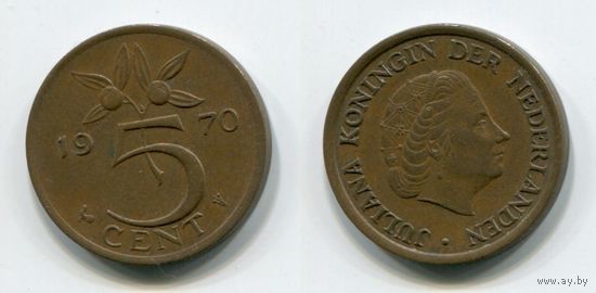 Нидерланды. 5 центов (1970)