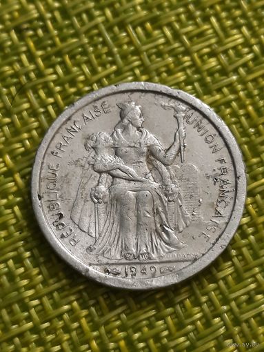 Океания 1 франк 1949 г