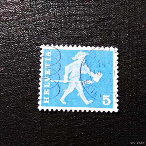 Марка Швейцария 1960 год История почты