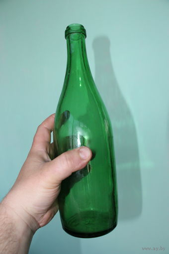 Ретро СССР! Бутылка из-под шампанского 1987 год.