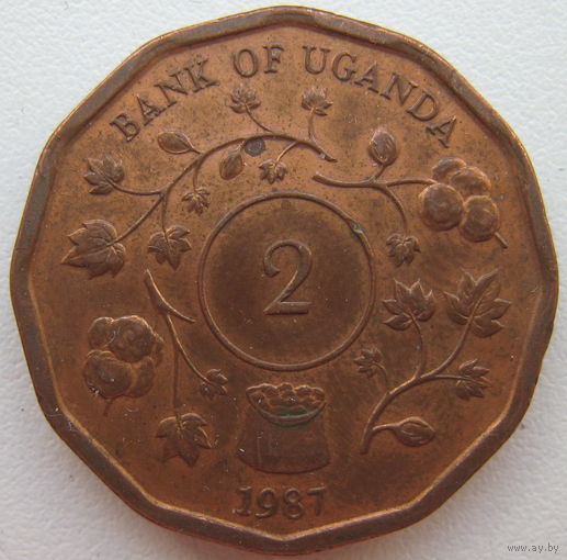 Уганда 2 шиллинга 1987 г. (g)