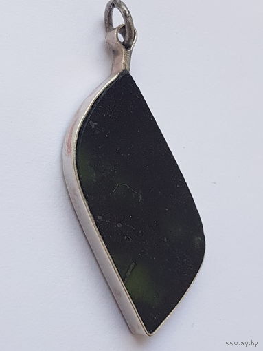 Кулон камень, СССР 70-е,  подвеска на цепочку, 3 см