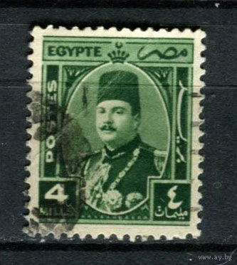 Египет - 1944/1946 - Король Фарук 4М - [Mi.271] - 1 марка. Гашеная.  (Лот 37BB)