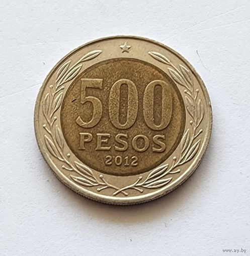 Чили 500 песо, 2012