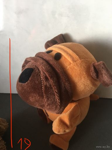 Мопс бульдог пёсик собака мягкая игрушка