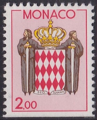 1988 Монако 1850Du  Государственный герб 0,90 евро
