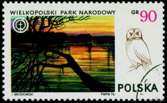 Национальные парки Польша 1976 год 1 марка