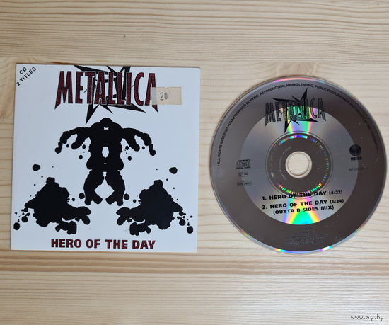 Metallica - Hero Of The Day (CD, Europe, 1996, лицензия) Cardboard Sleeve