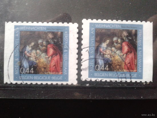 Бельгия 2004 Рождество, живопись Рубенса, марки из буклета