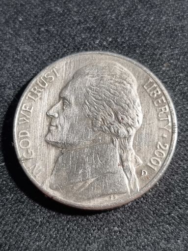 США 5 центов 2001  D