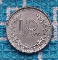 Колумбия 10 центов 1978 года.