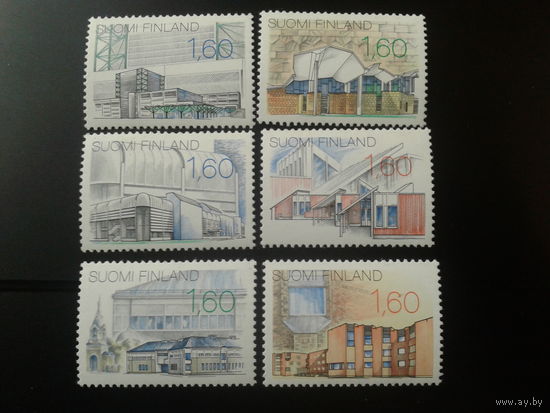 Финляндия 1986 совр. офисная архитектура полная серия
