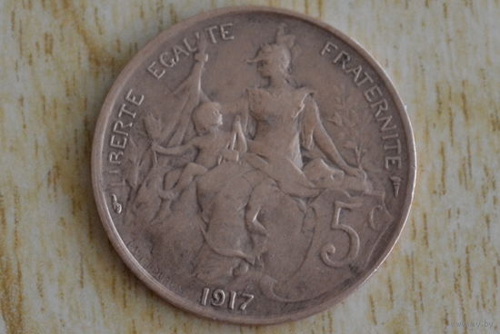 Франция 5 сантимов 1917