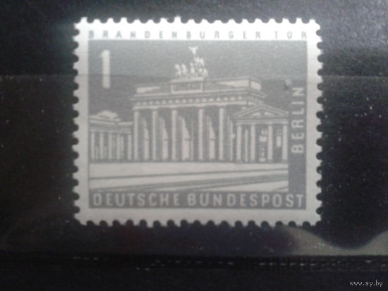 Берлин 1962 стандарт Бранденбургские ворота Михель-0,3 евро