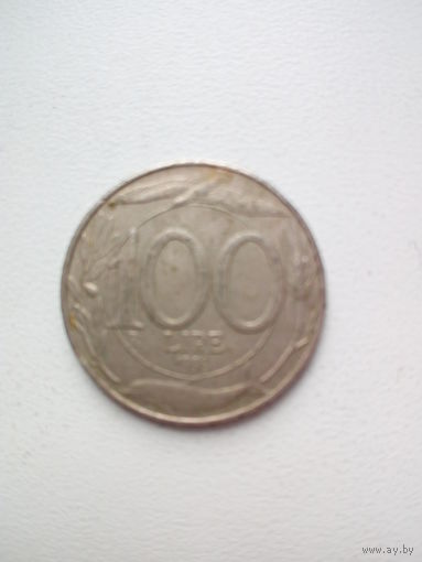100 лир 1998R Италия КМ# 159 медно-никелевый сплав