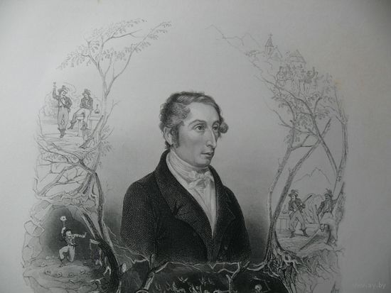 Гравюра 1850 год. Карл Вебер.