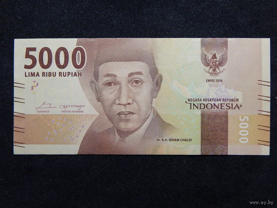 Индонезия 5000 рупий 2016г.UNC