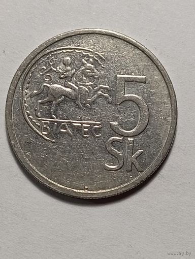 Словакия 5 крон 1994 года