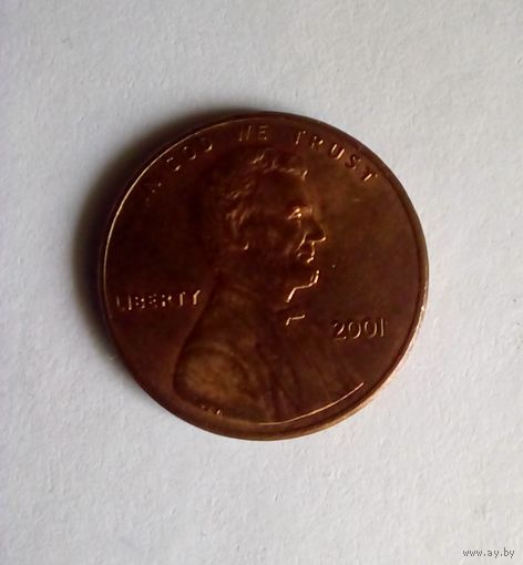 1 цент США 2001 г