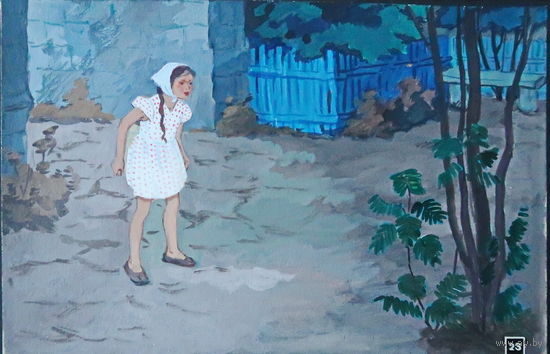 Рисунок к деафильму "Нонка"художник Афанасьева Н. А.1964 г. Наследие СССР