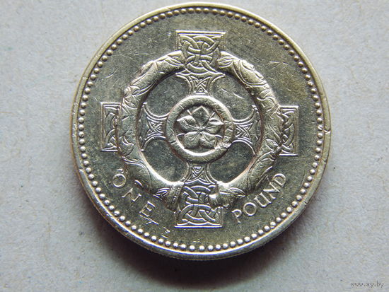 Великобритания 1 фунт 2001г.