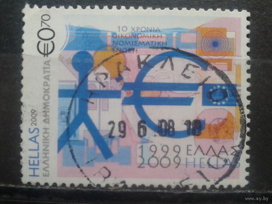 Греция 2009 Евросоюз, 10 лет монетарному и экономическому союзу