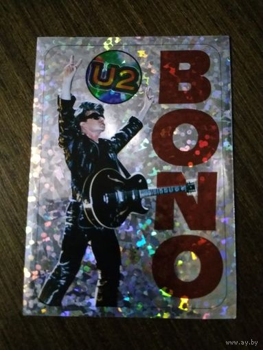 Наклейка Hit Parade 1998 Bono U2