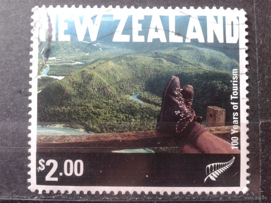 Новая Зеландия 2001 100 лет туризму Михель-2,0 евро гаш