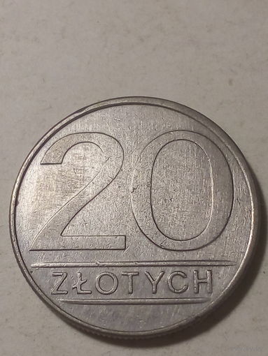 20 злотый Польша 1986