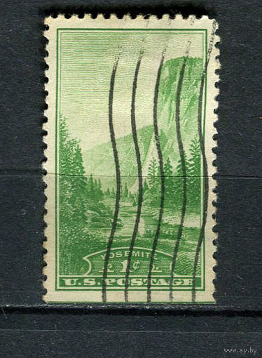 США - 1934 - Национальный парк 1С - [Mi.364] - 1 марка. Гашеные.  (Лот 63CS)