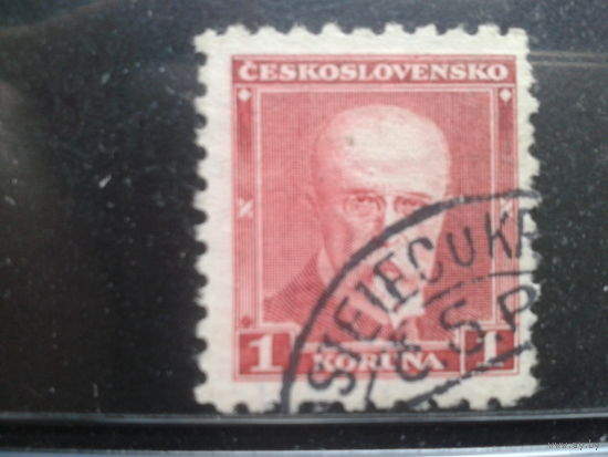 Чехословакия 1930 Президент Масарик  1 крона
