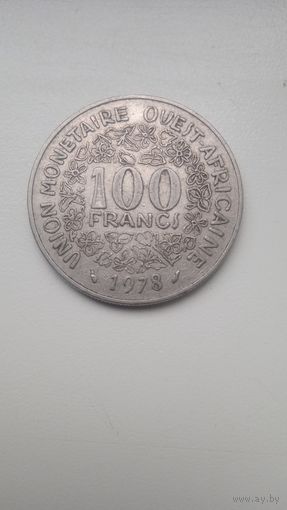 Западная Африка 100  франков 1978 года