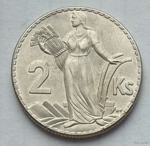 Словакия 2 кроны 1939 г. Копия пробной монеты