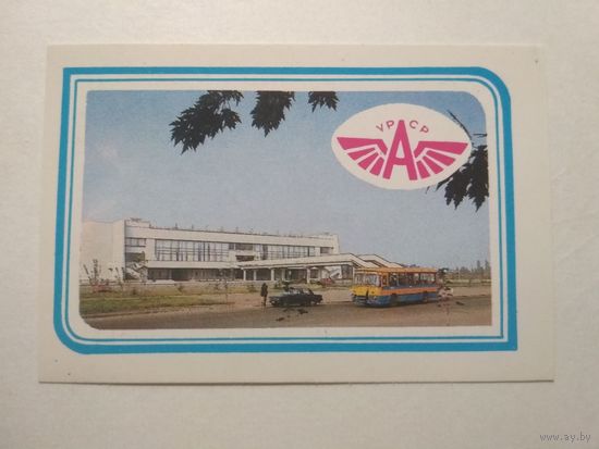 Карманный календарик. Автобус .1987 год