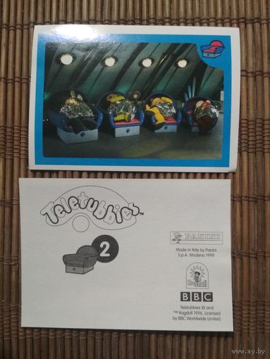 Наклейка PANINI Телепузики. 1996 год