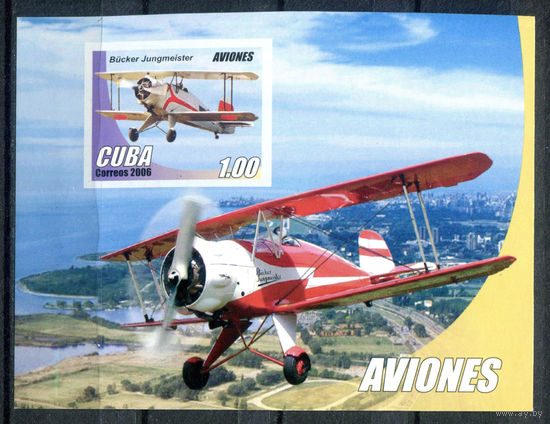 Куба - 2006г. - Самолёты - полная серия, MNH [Mi bl. 213] - 1 блок