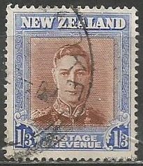 Новая Зеландия. Король Георг VI. 1947г. Mi#295.