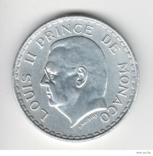 Монако 5 франков 1945 года. Состояние XF