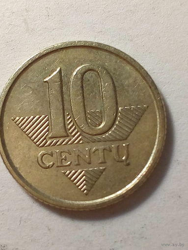 10 центов Литва 2007
