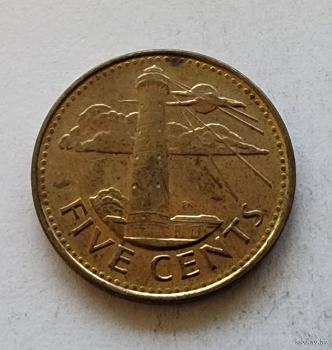 Барбадос 5 центов, 2008