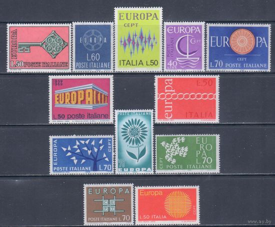 [1759] Италия. Европа.EUROPA. 12 марок. MNH