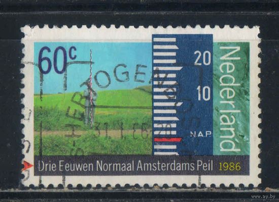 Нидерланды 1986 300 летие принятия Амстердамского уровня моря #1286