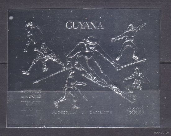 1992 Гайана 3981b серебро 1992 Олимпийские игры в Барселоне 25,00 евро
